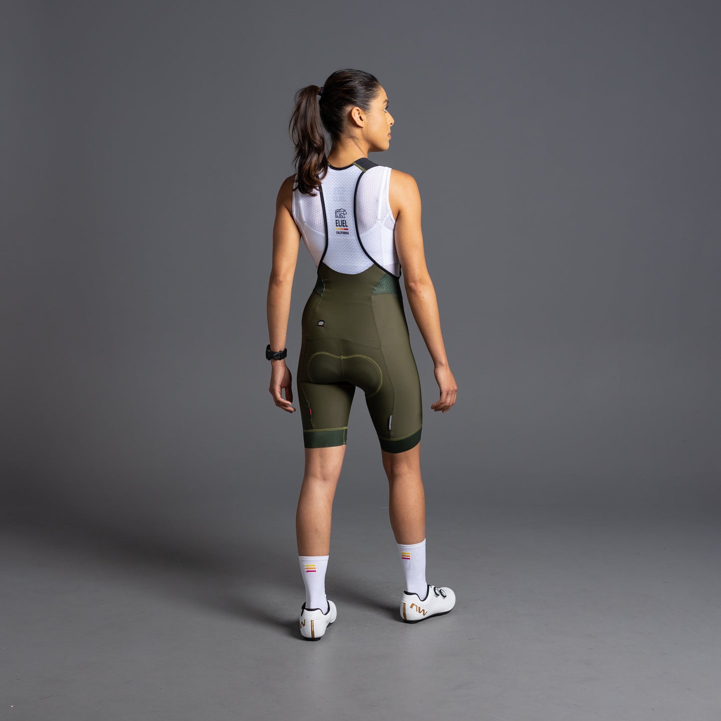 Solana Jersey LS + Performance Bib 8" Olive