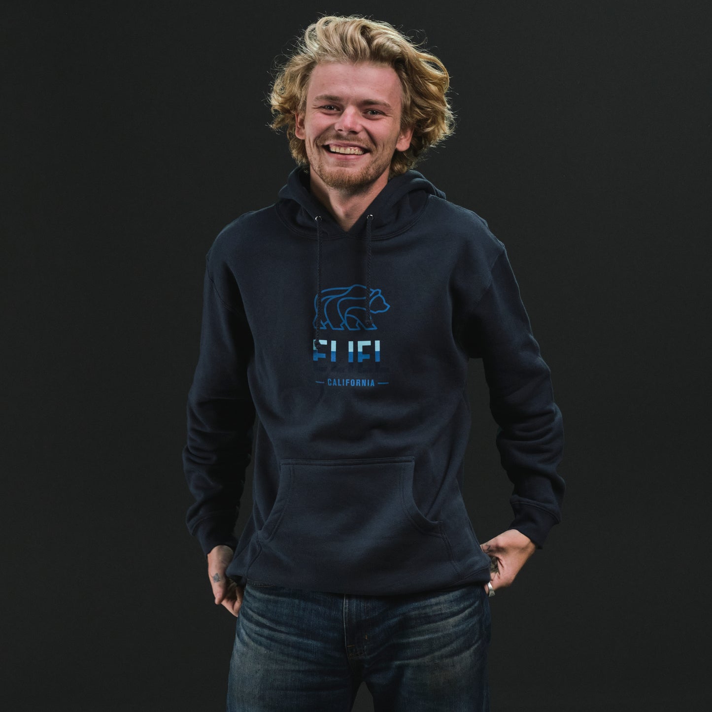 Stack Slate Blue Hoodie