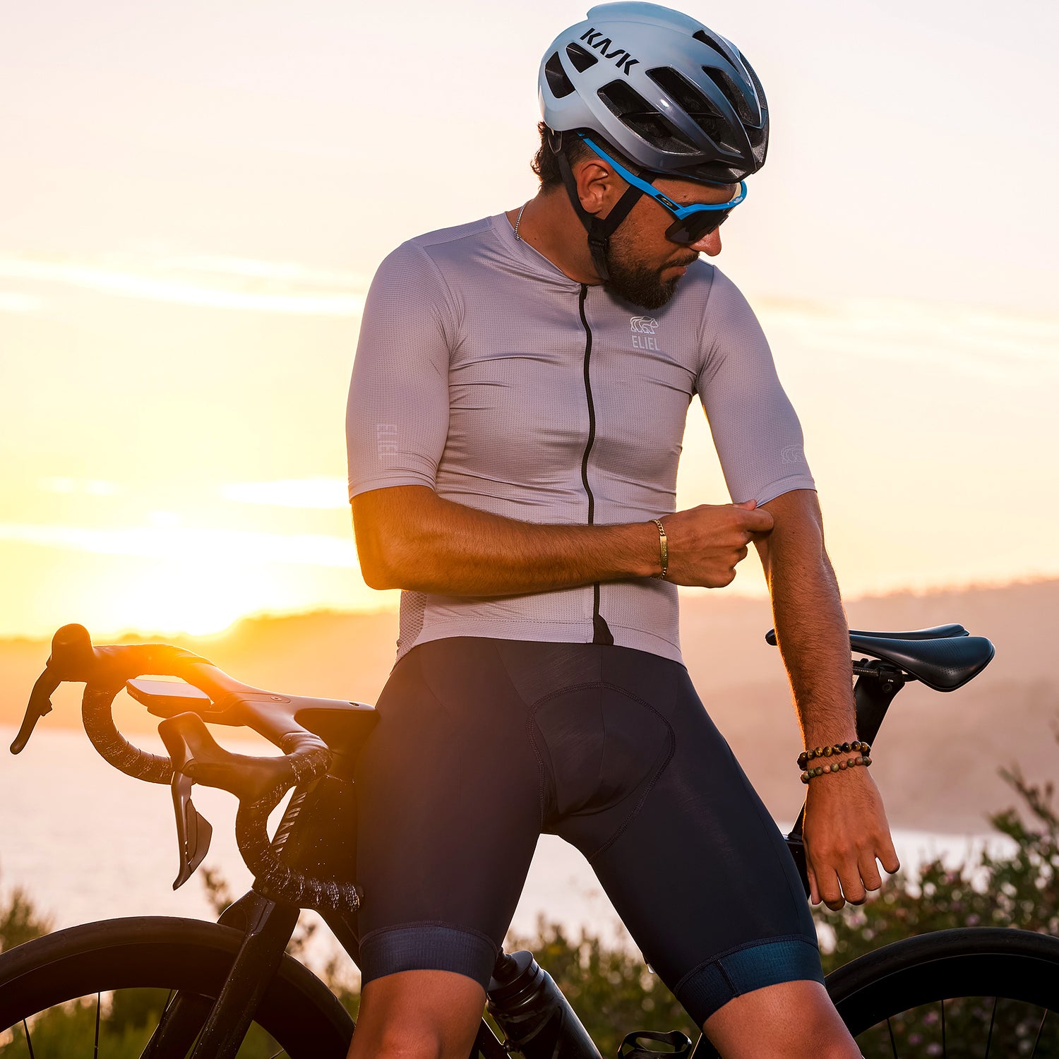 Performance Jersey Sitting on Bike