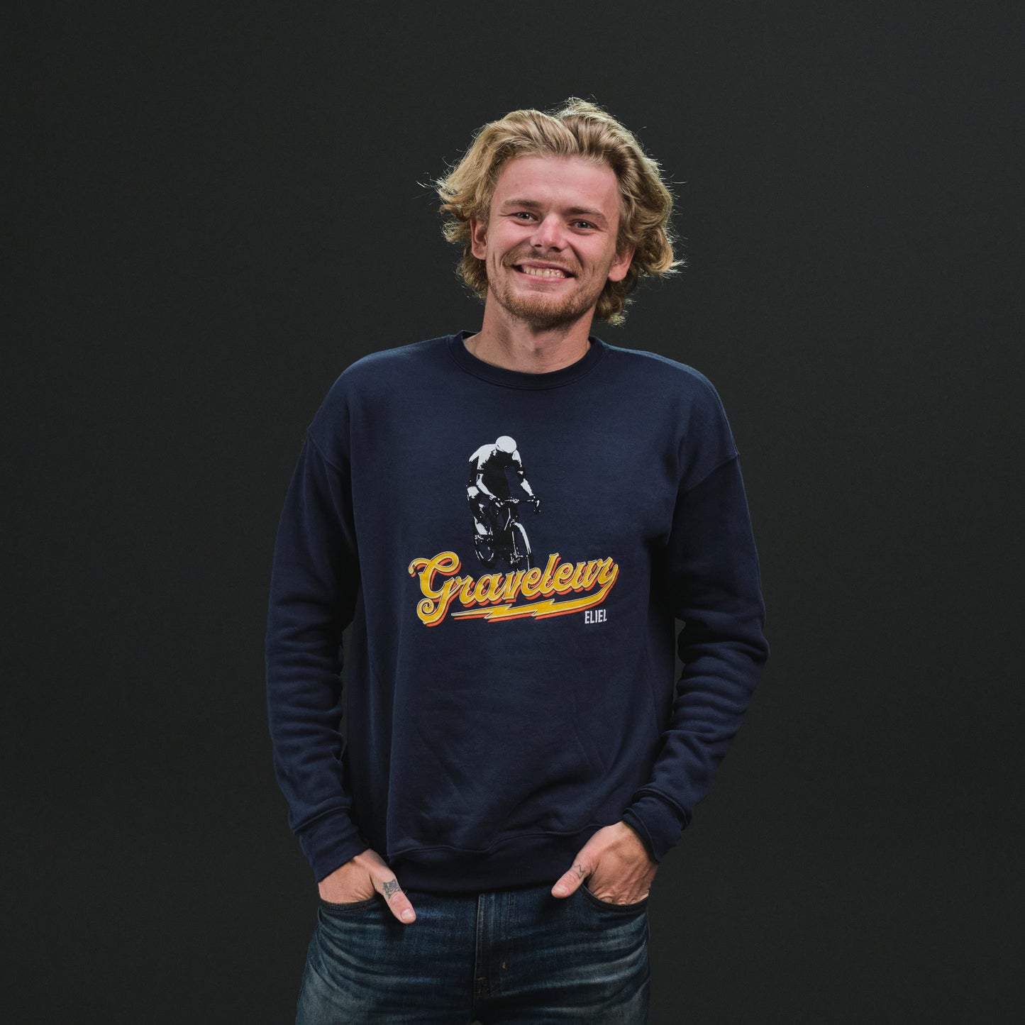 Crew Neck Graveleur Sweatshirt