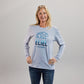 Stack Blue Long Sleeve T-Shirt