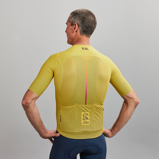 Men's Lemmon Long Sleeve Cycling Jersey Bright Yello / L